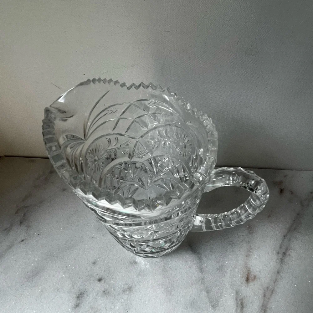 Faceted Daisy Burst Pitcher